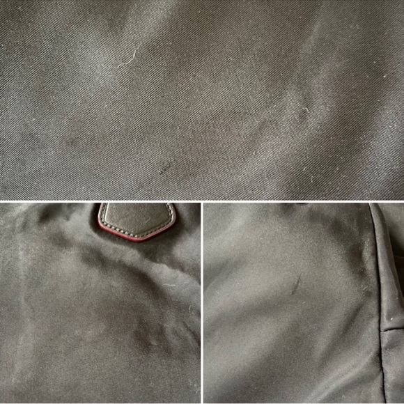 MZ Wallace Chelsea Bedford Nylon And Leather Strap Zip Tote Handbag In Black - Picture 13 of 14